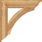 Ekena Millwork Thorton Traditional Rough Sawn Bracket w/ Offset Brace, Western Red Cedar, 8"W x 34"D x 34"H BKT0806X34X34THR01RWR - alternate 3